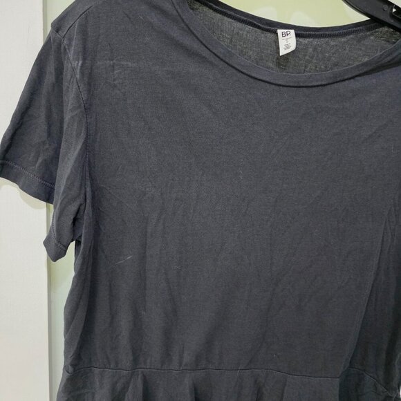 BP Women’s Grey Peplum Hem T-Shirt – Size S – Casual Short Sleeve Top - Picture 4 of 6